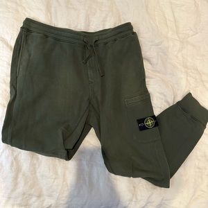 Stone island green jogger sweatpants